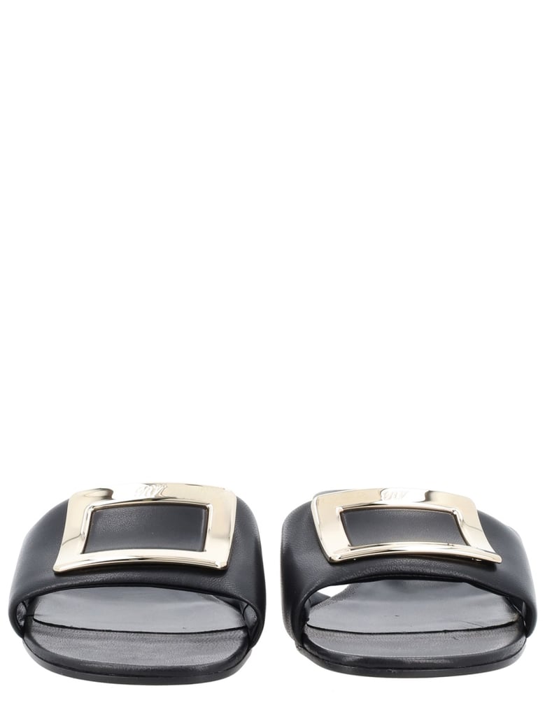 mule sandal belle black leather by Selfnex