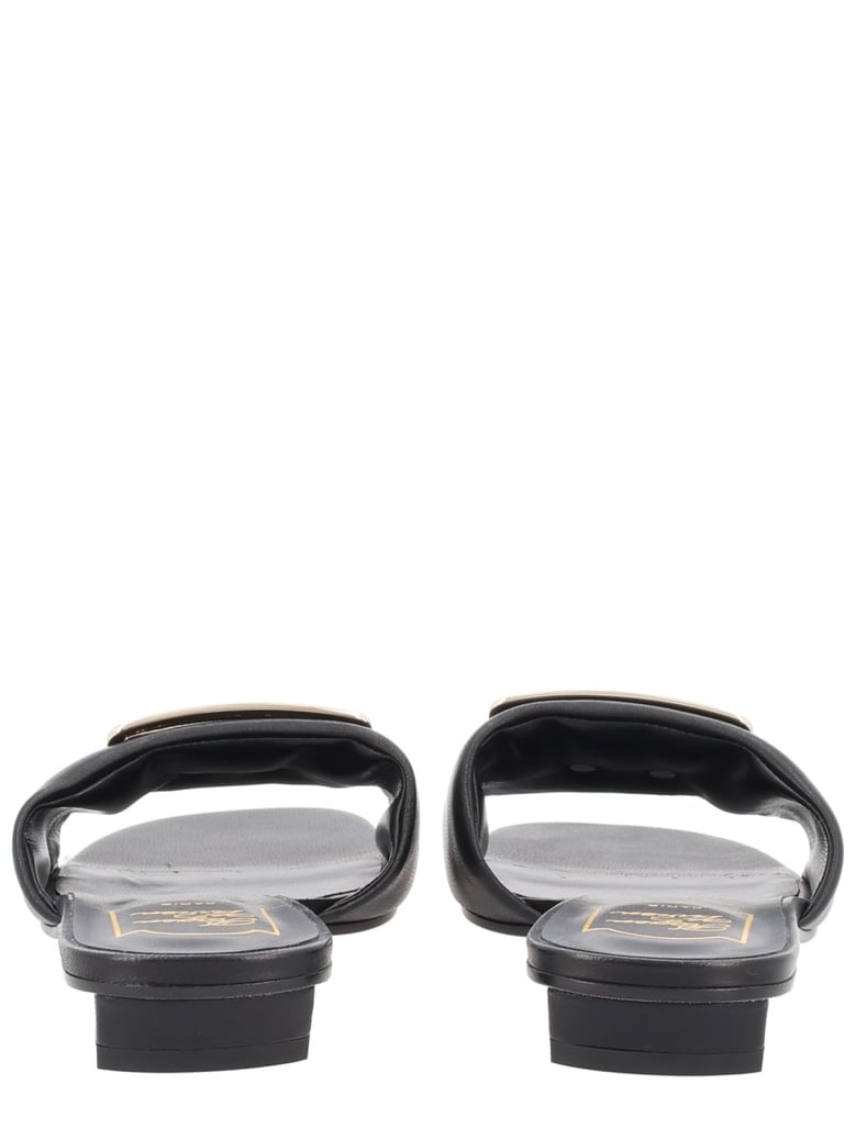 mule sandal belle black leather by Selfnex