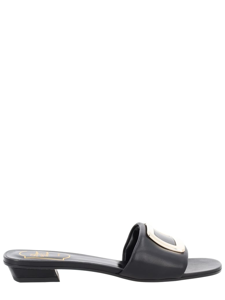 mule sandal belle black leather by Selfnex