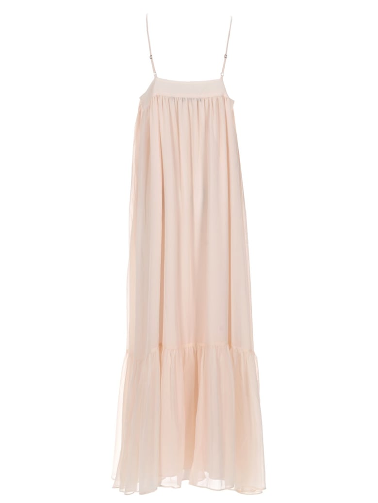 midi chiffon dress — powder by Selfnex