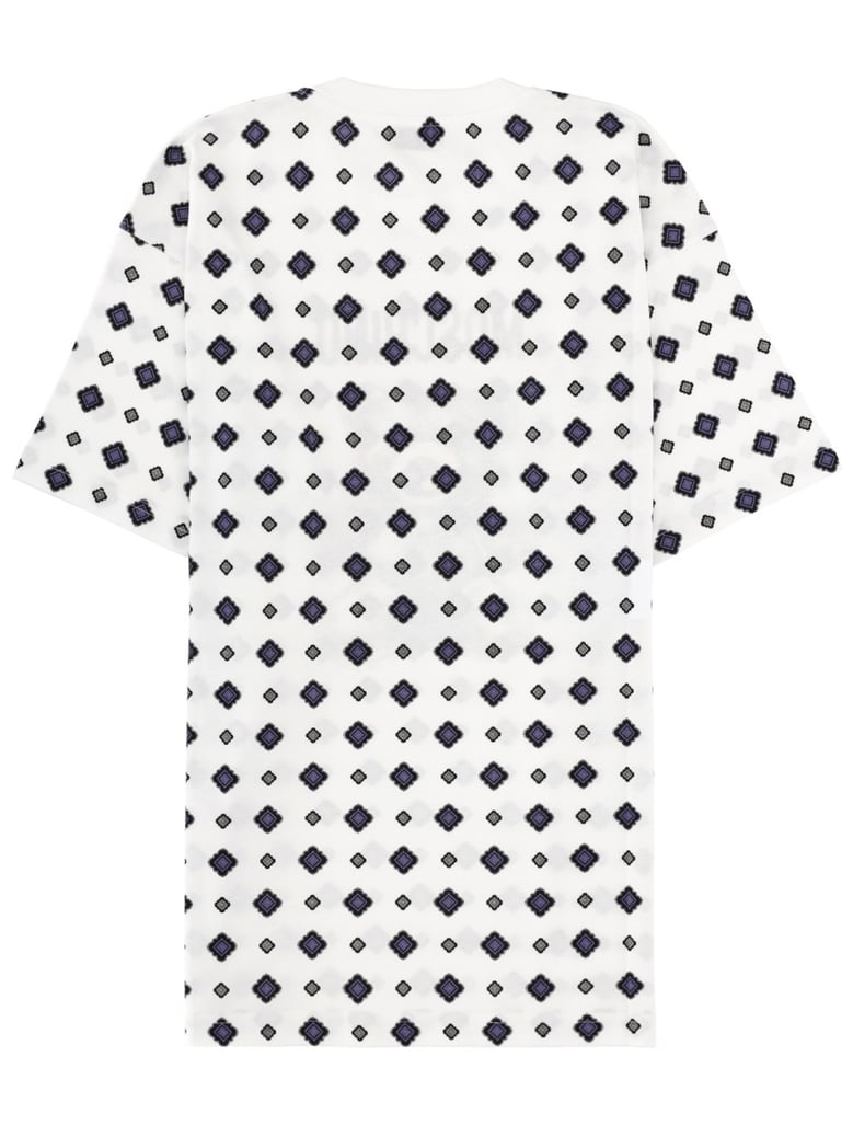 white t-shirt with print by Selfnex