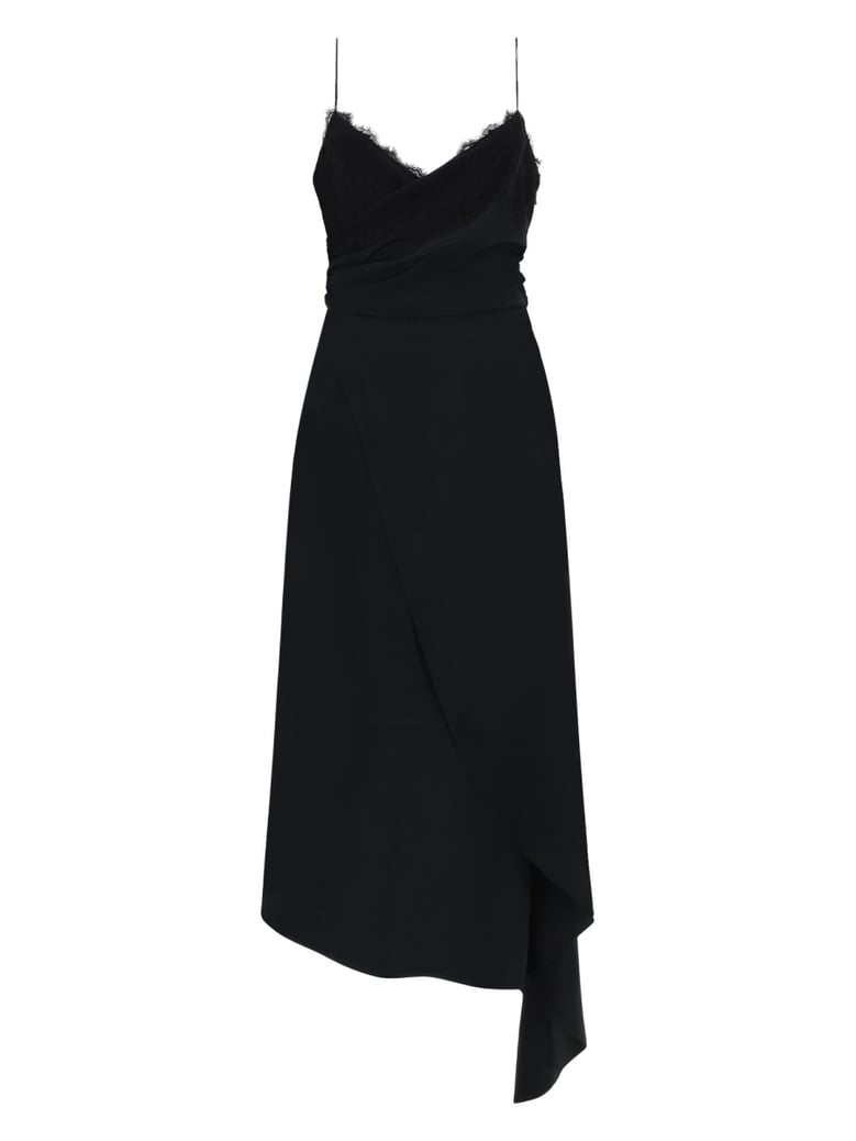 midi dress with lace by Selfnex