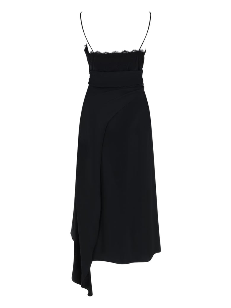 midi dress with lace by Selfnex