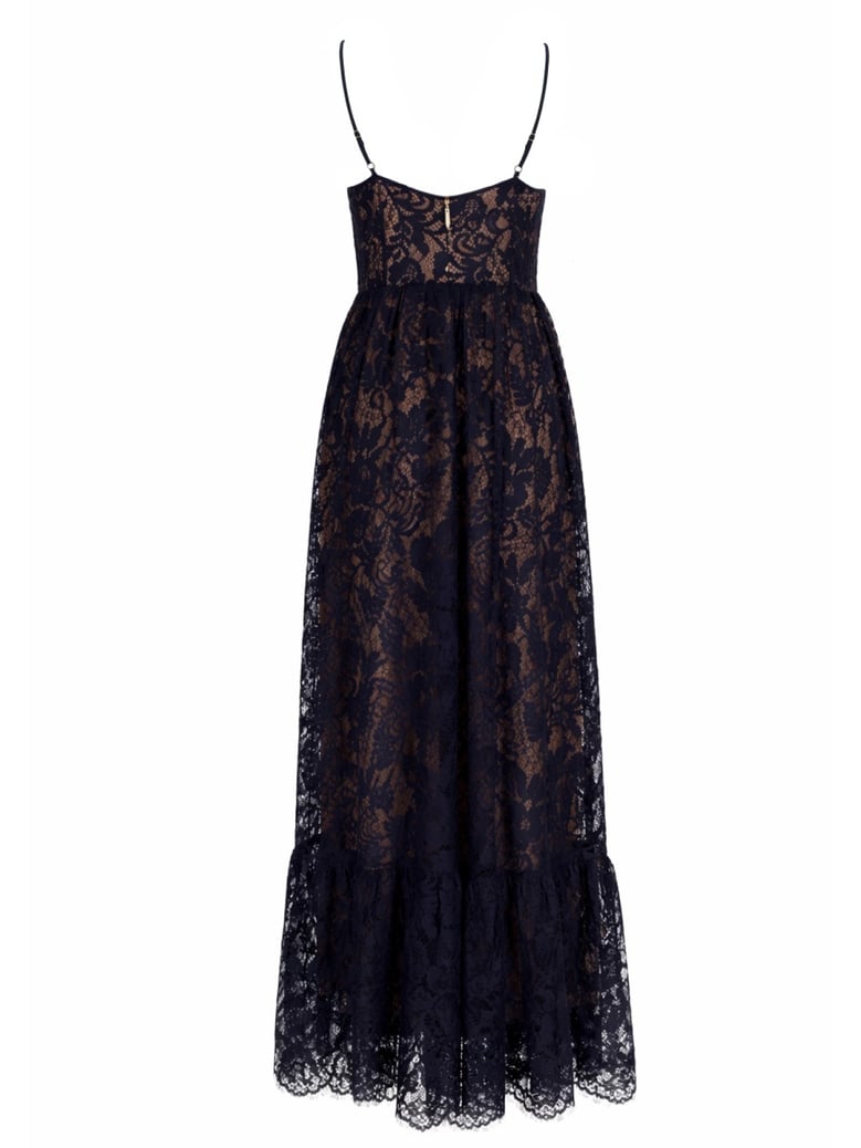 dress long lace blue by Selfnex