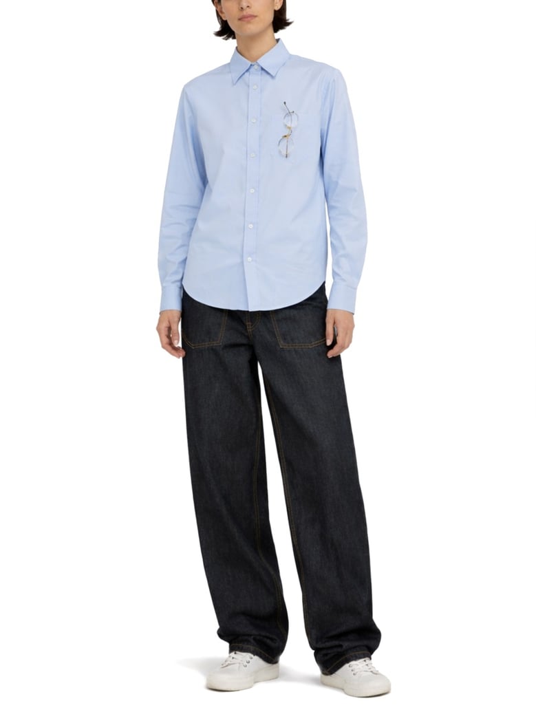 printed shirt in azure by Selfnex