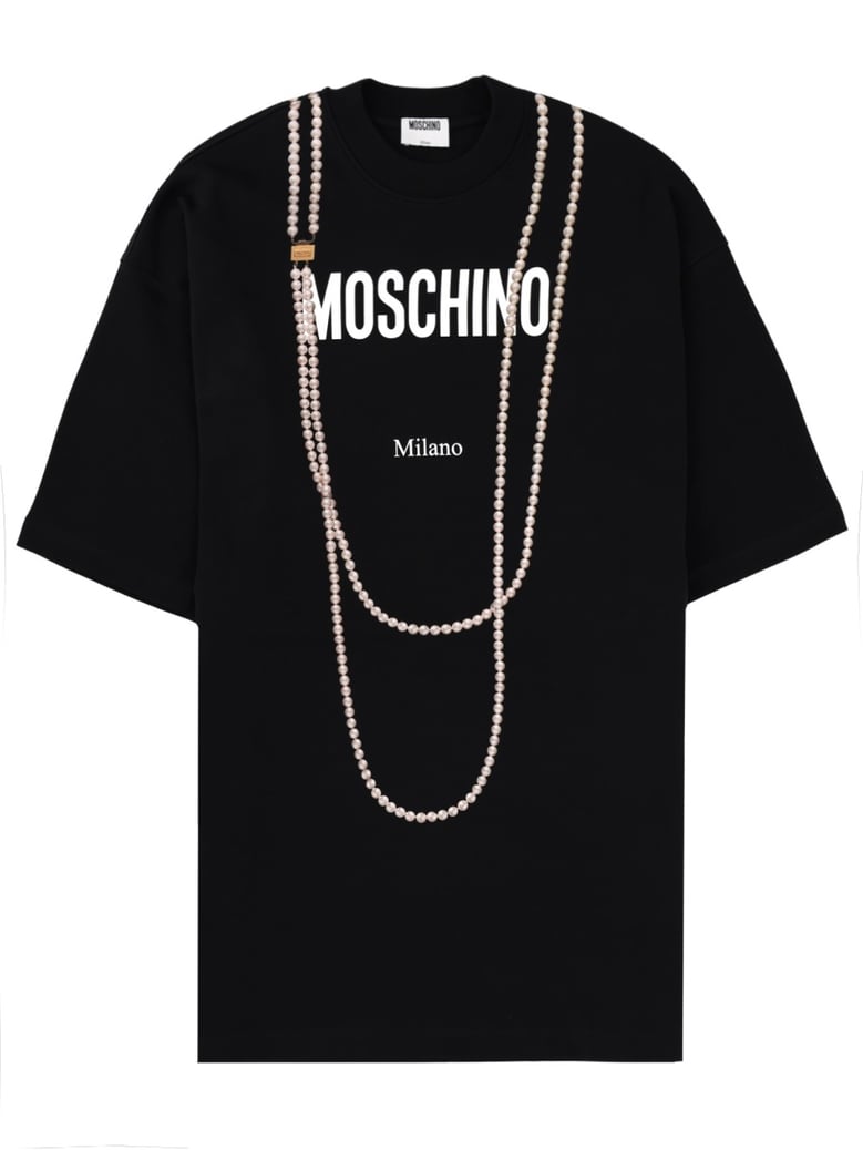 logo t-shirt in black cotton by Selfnex