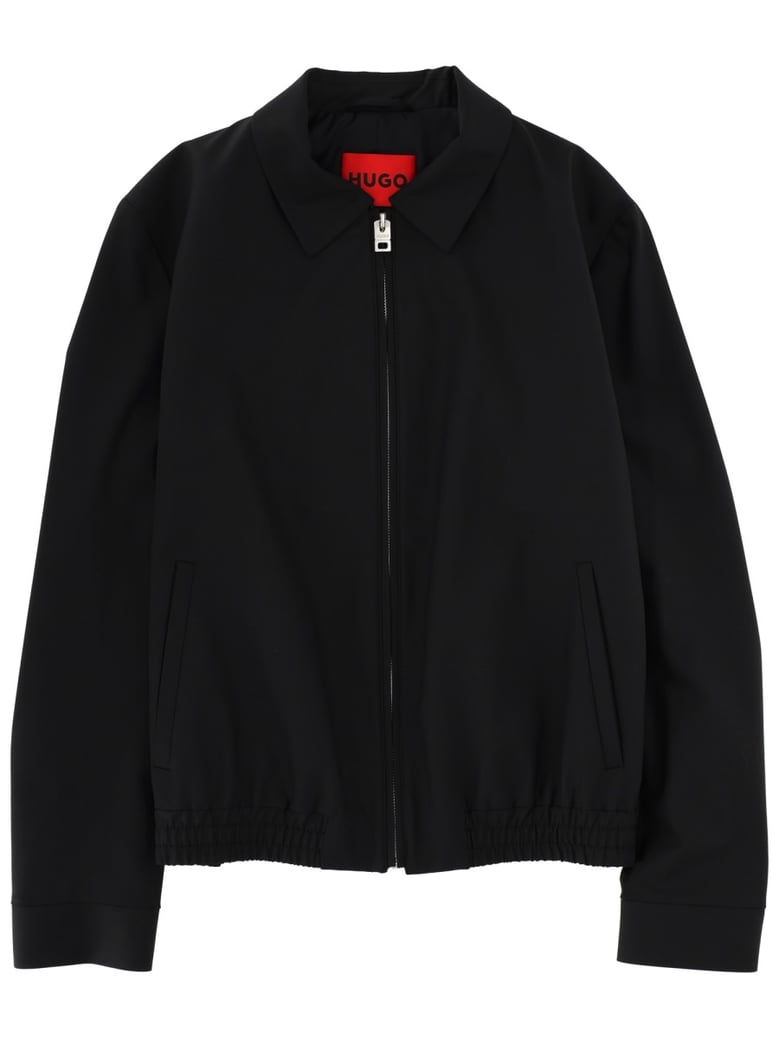 slim fit jacket in black by Selfnex