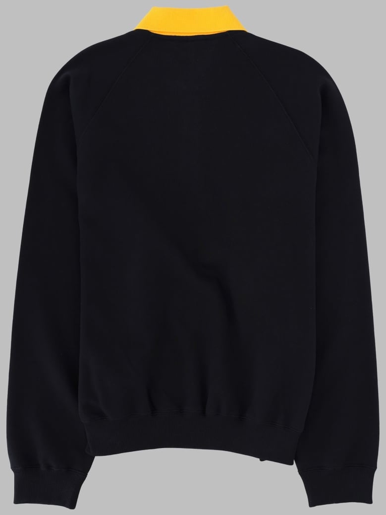 polo-collar sweatshirt blue by Selfnex