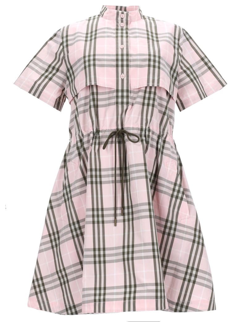 dress cotton check pink by Selfnex