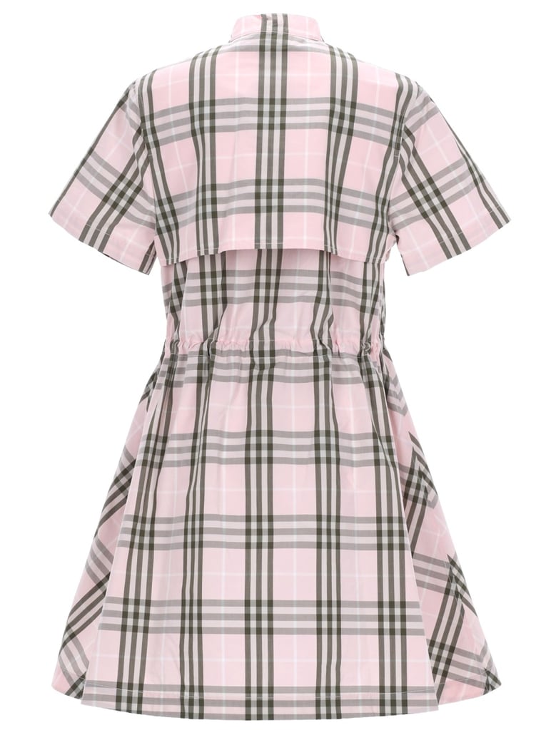 dress cotton check pink by Selfnex
