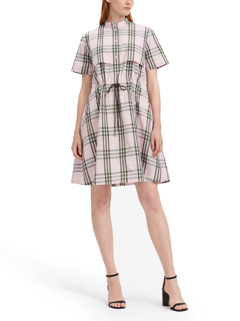 dress cotton check pink by Selfnex