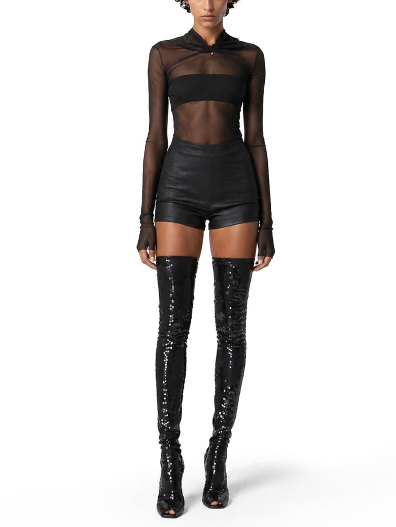 shorts dirt bolan cut-off black by Selfnex
