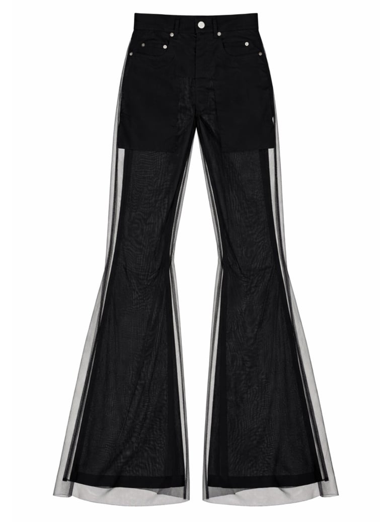 bootcut pants bolan black by Selfnex
