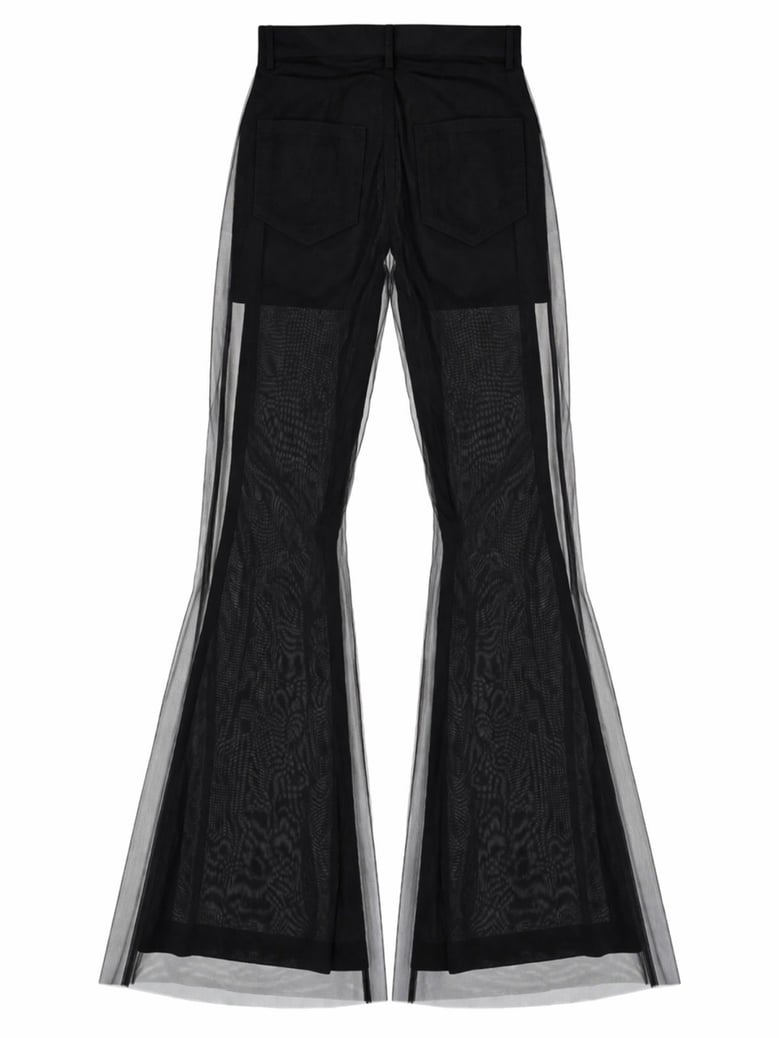 bootcut pants bolan black by Selfnex