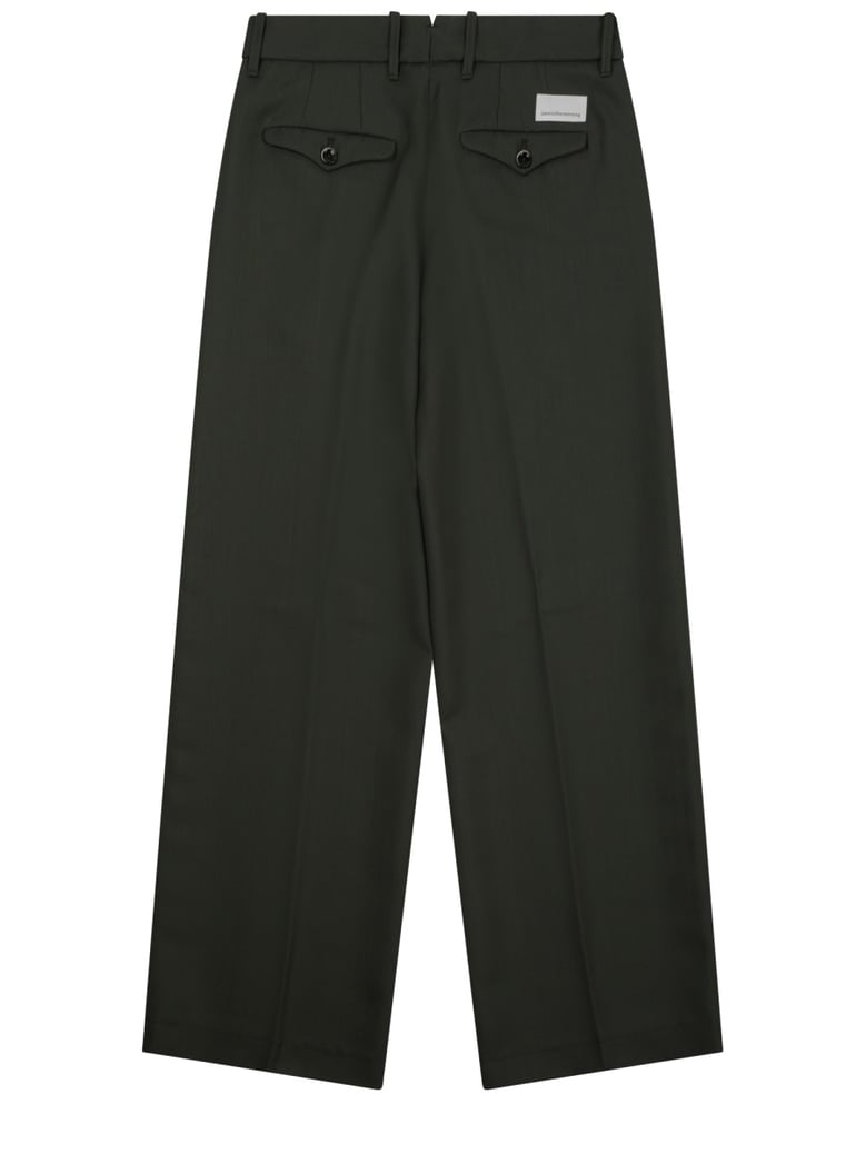 trousers fiamma green wool by Selfnex