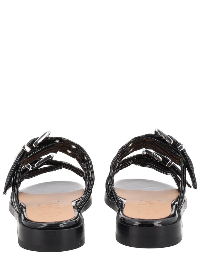 sandals with buckle black by Selfnex