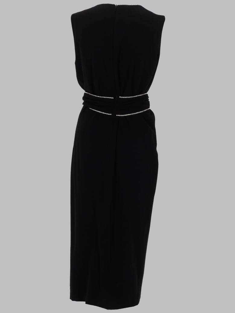 belted dress black by Selfnex