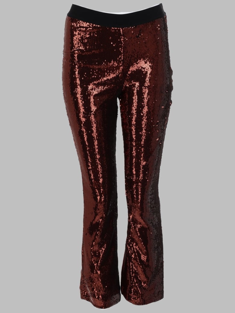 trousers with sequins, brown by Selfnex