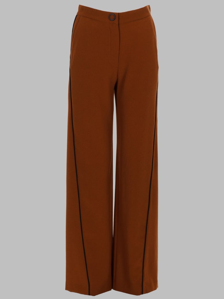 straight-leg trousers brown by Selfnex