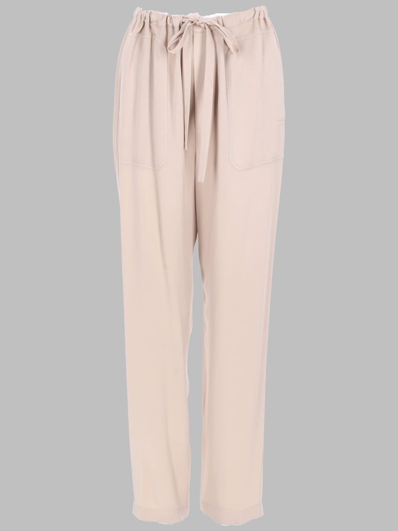 trousers with drawstring pink by Selfnex