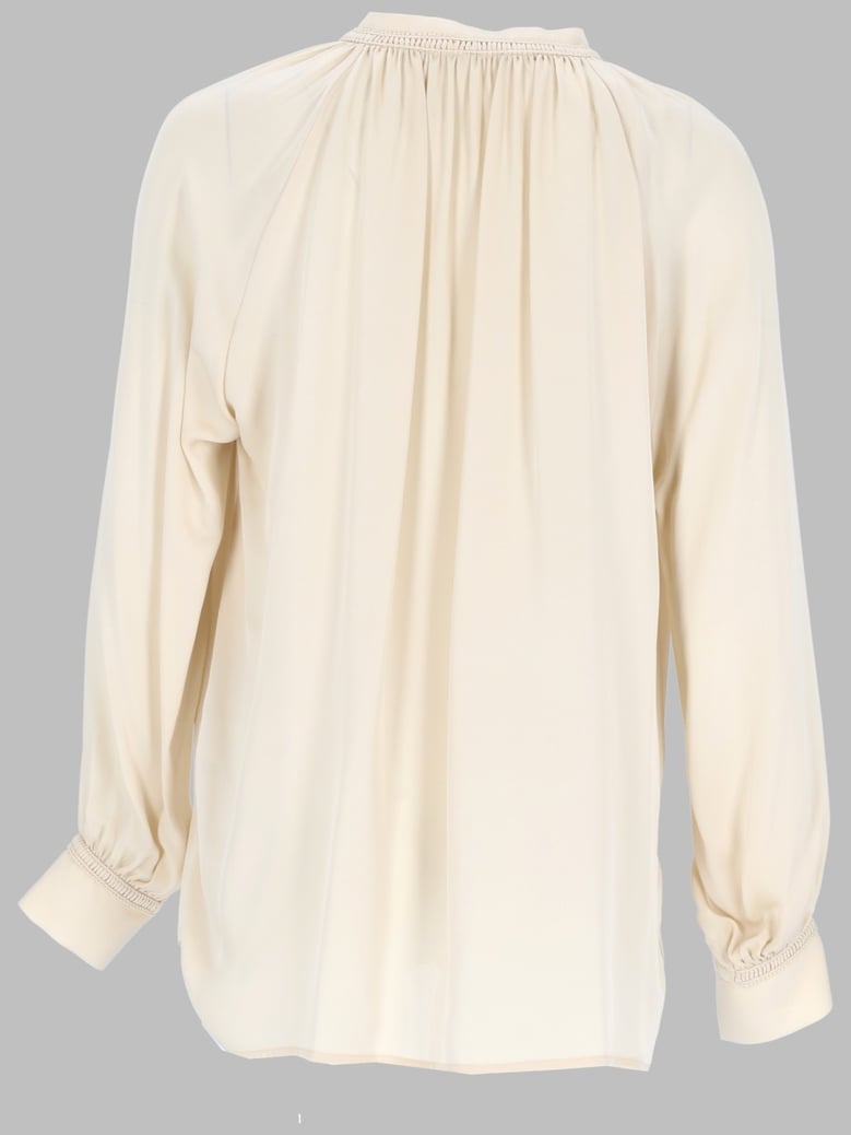 silk shirt ivory by Selfnex