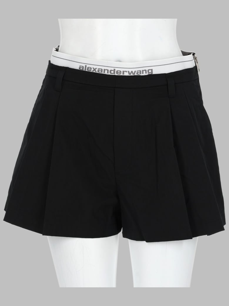 logo-elastic shorts black by Selfnex