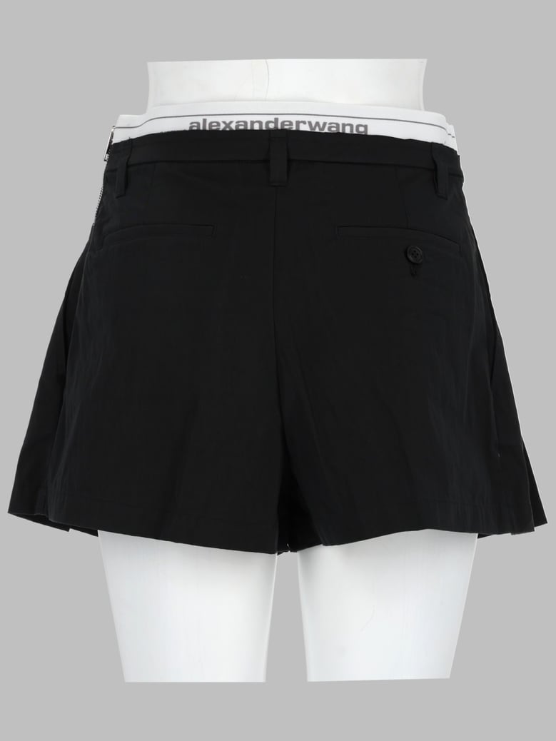 logo-elastic shorts black by Selfnex