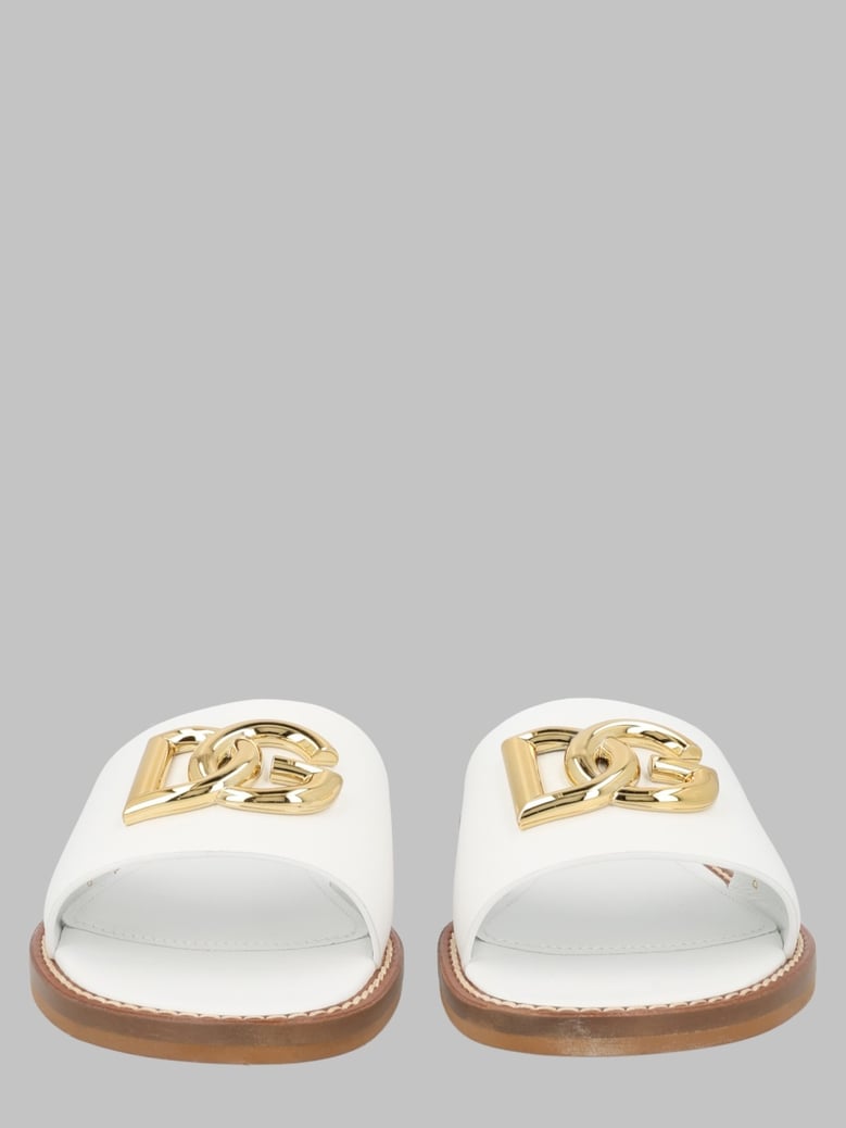 ciabatta flats white calf leather by Selfnex