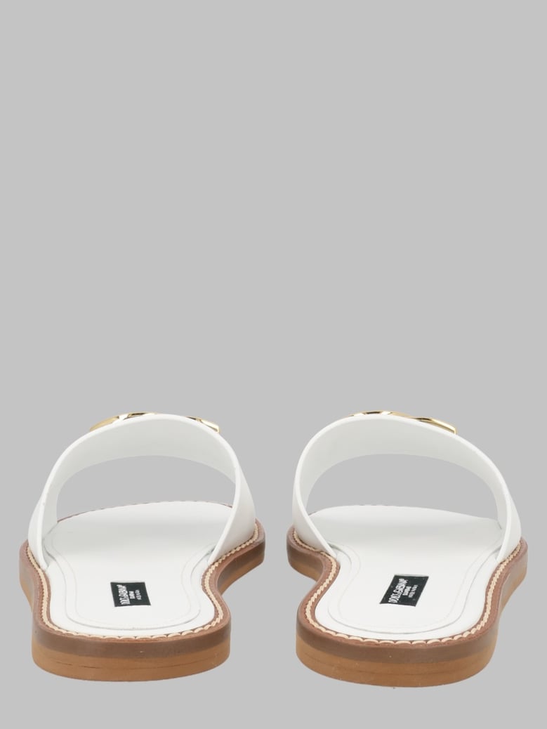 ciabatta flats white calf leather by Selfnex