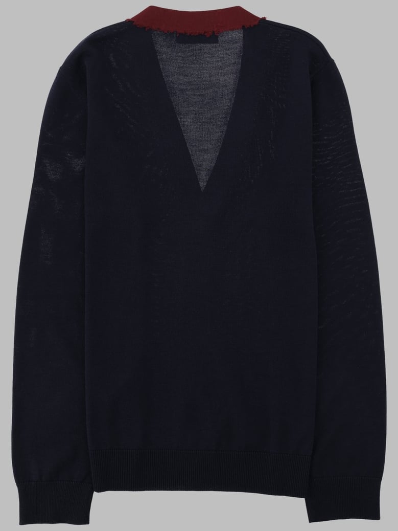 cardigan in wool - black by Selfnex