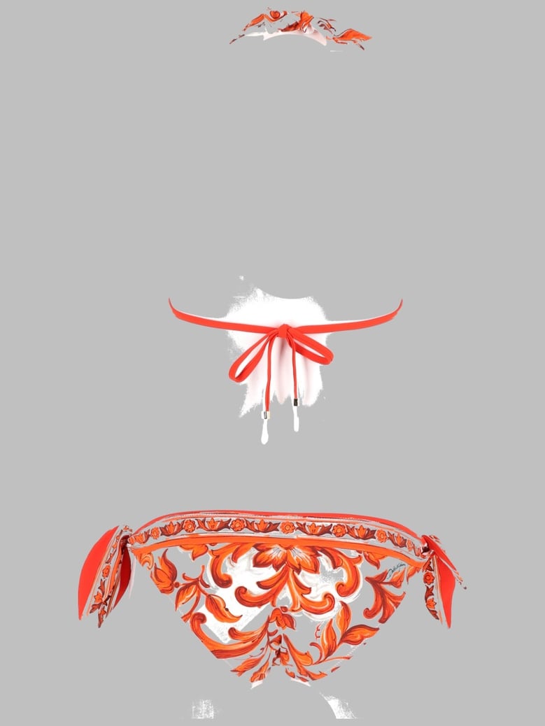 triangle bikini set orange by Selfnex