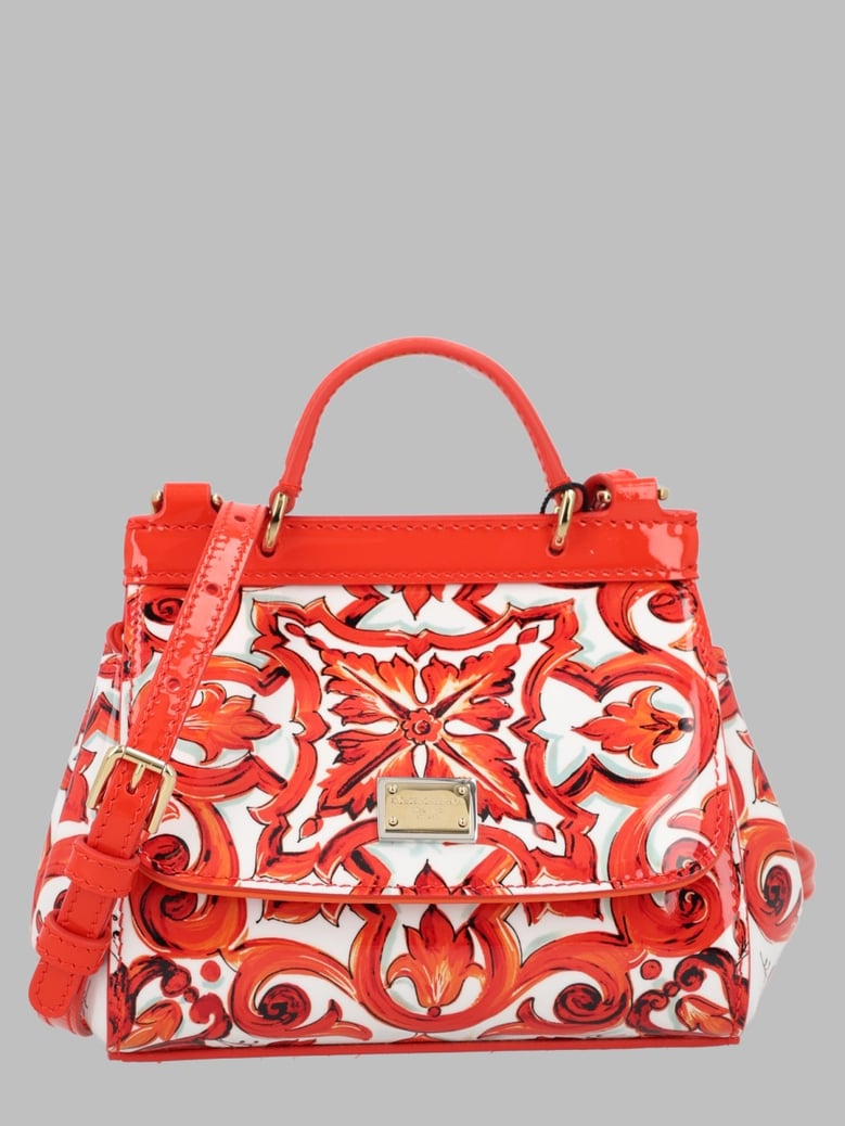 shoulder bag patent leather orange by Selfnex