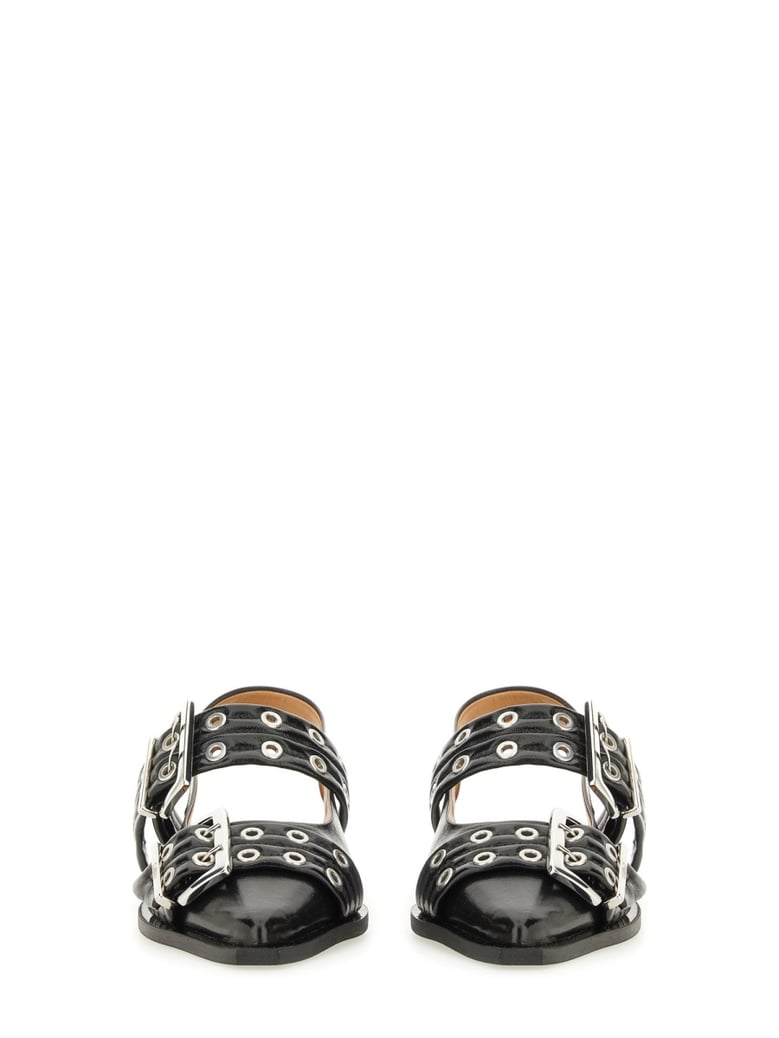 ballet flats with buckle black by Selfnex