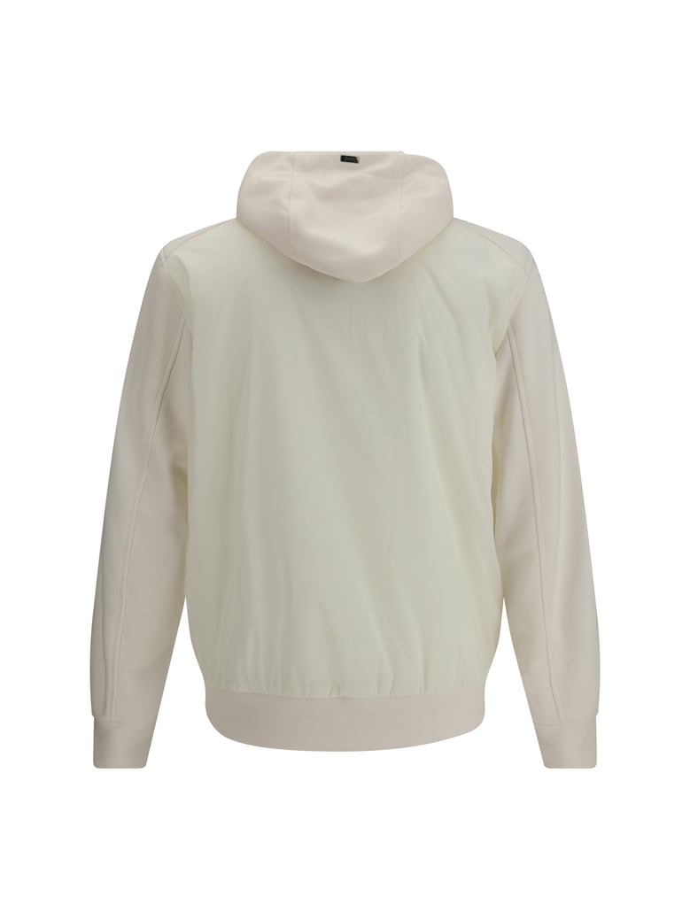 hooded jacket white by Selfnex