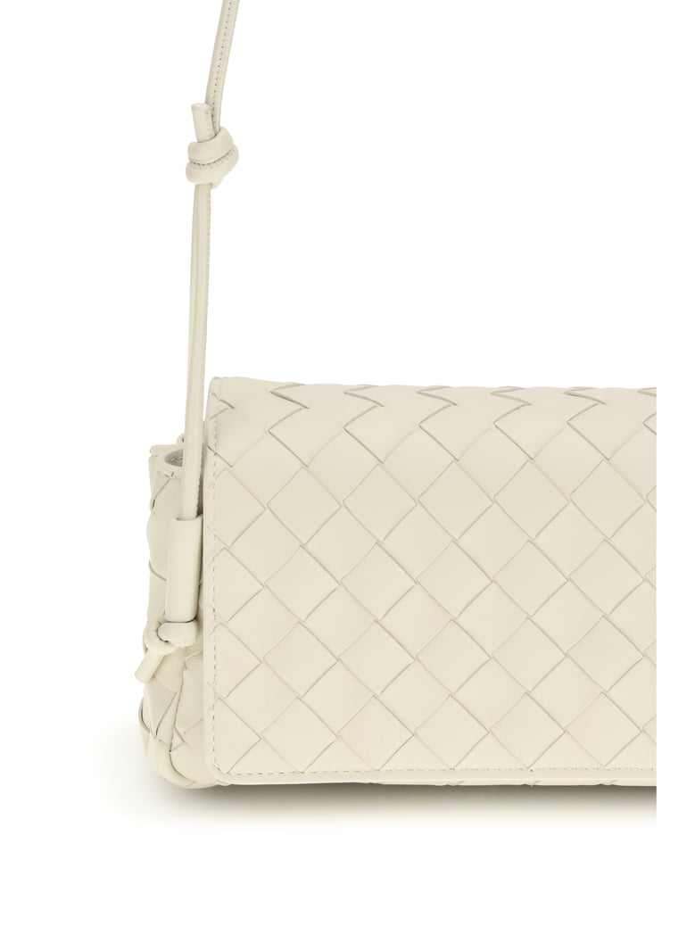 shoulder bag intrecciato sea salt-gold by Selfnex