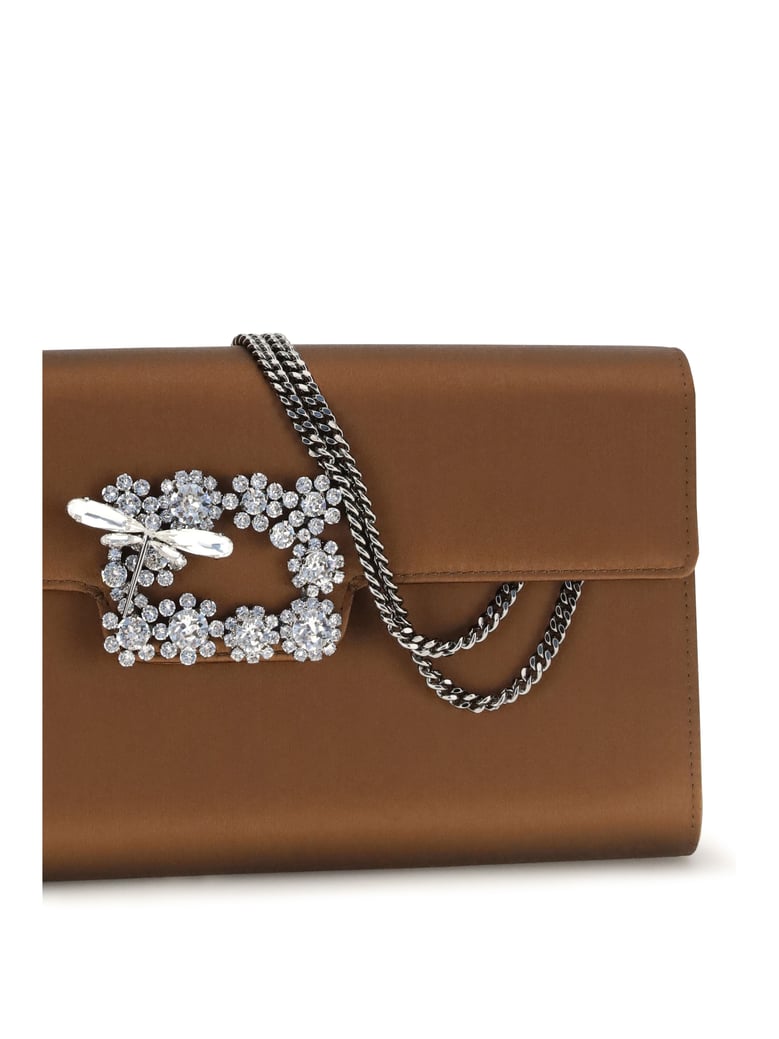 satin clutch efflorescence cacao by Selfnex
