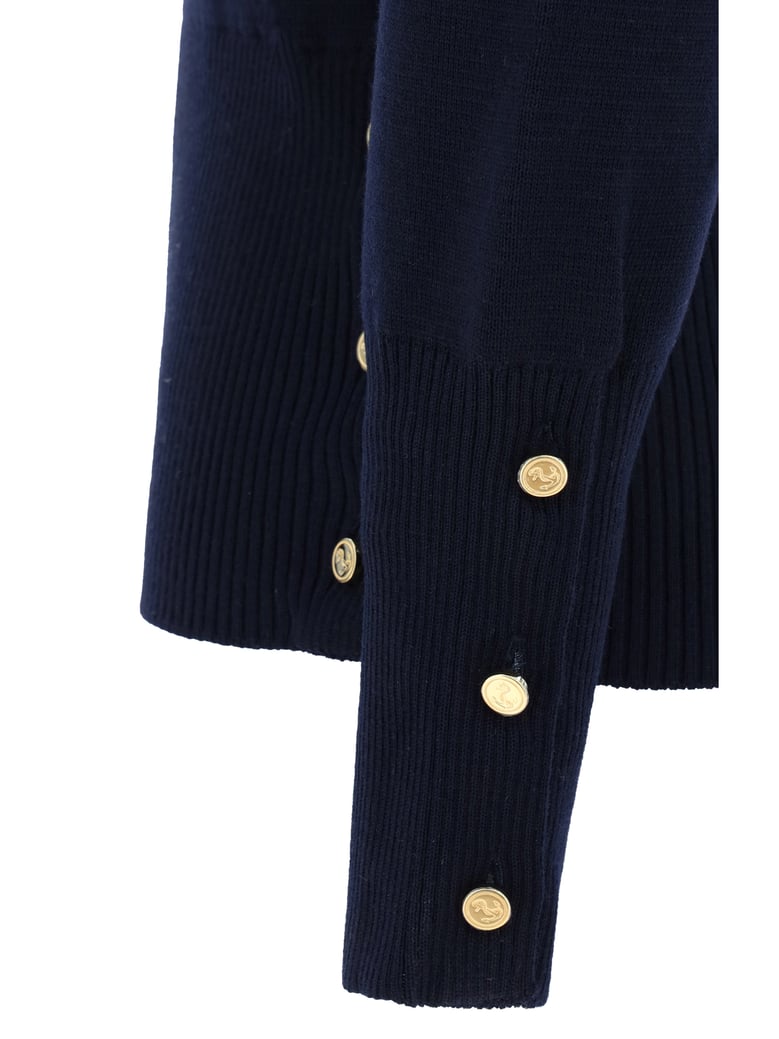 sweater virgin wool navy by Selfnex