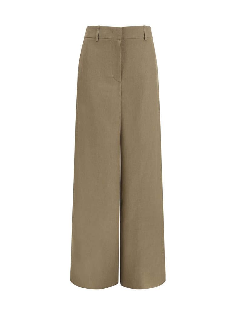 pants linen smoky quartz by Selfnex