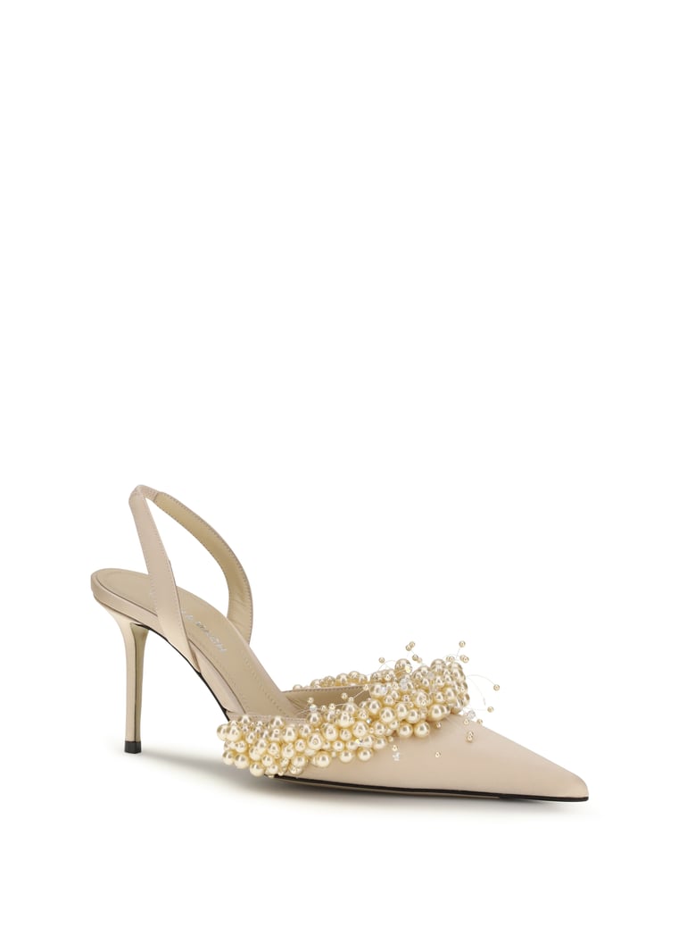 slingback pumps golden by Selfnex