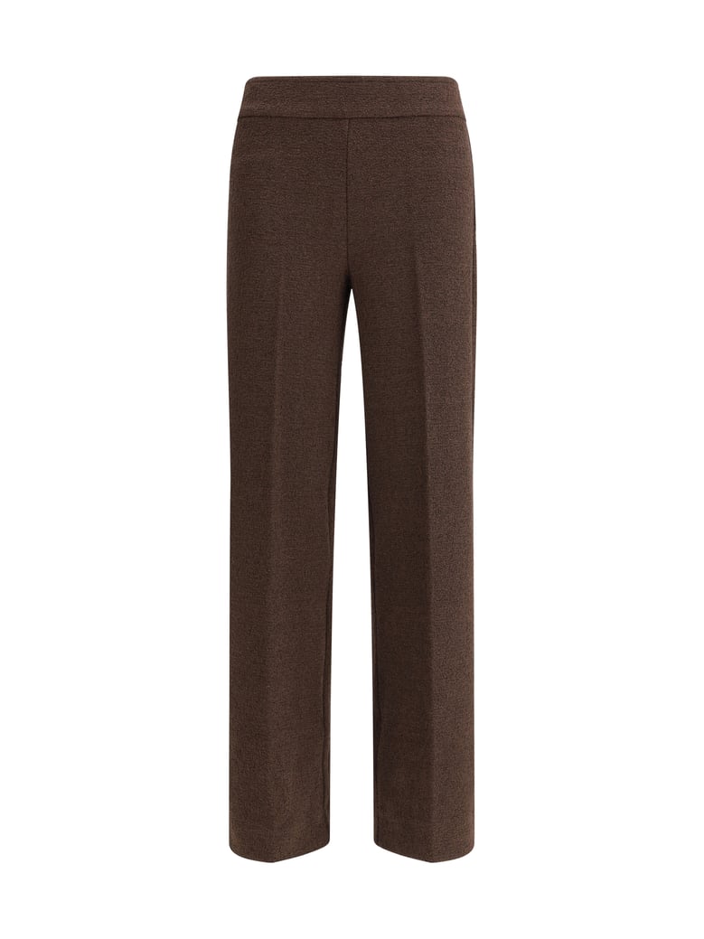 pants bouclé choco by Selfnex