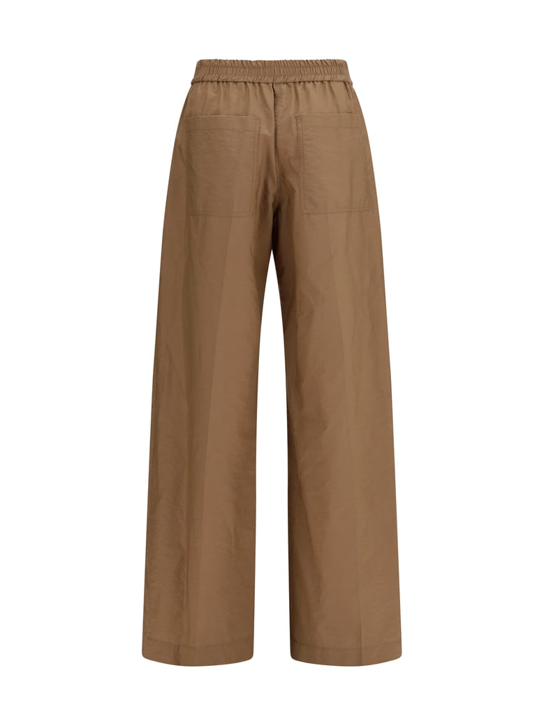 trousers with elasticated waist, dune by Selfnex