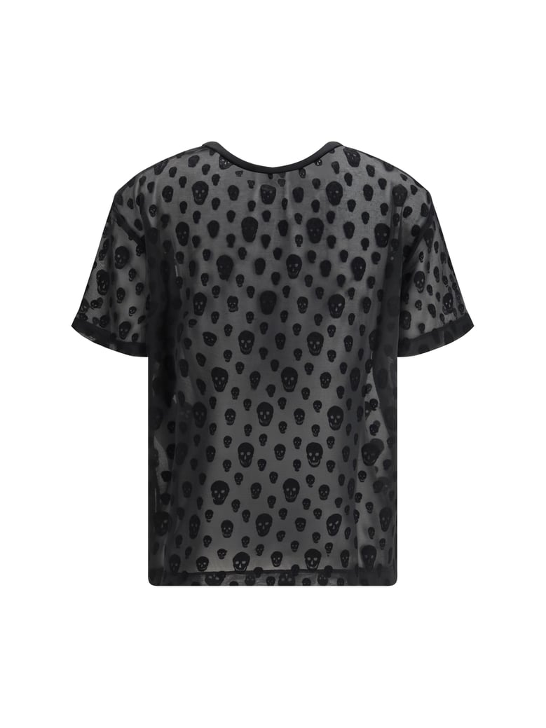 t-shirt skull print black by Selfnex