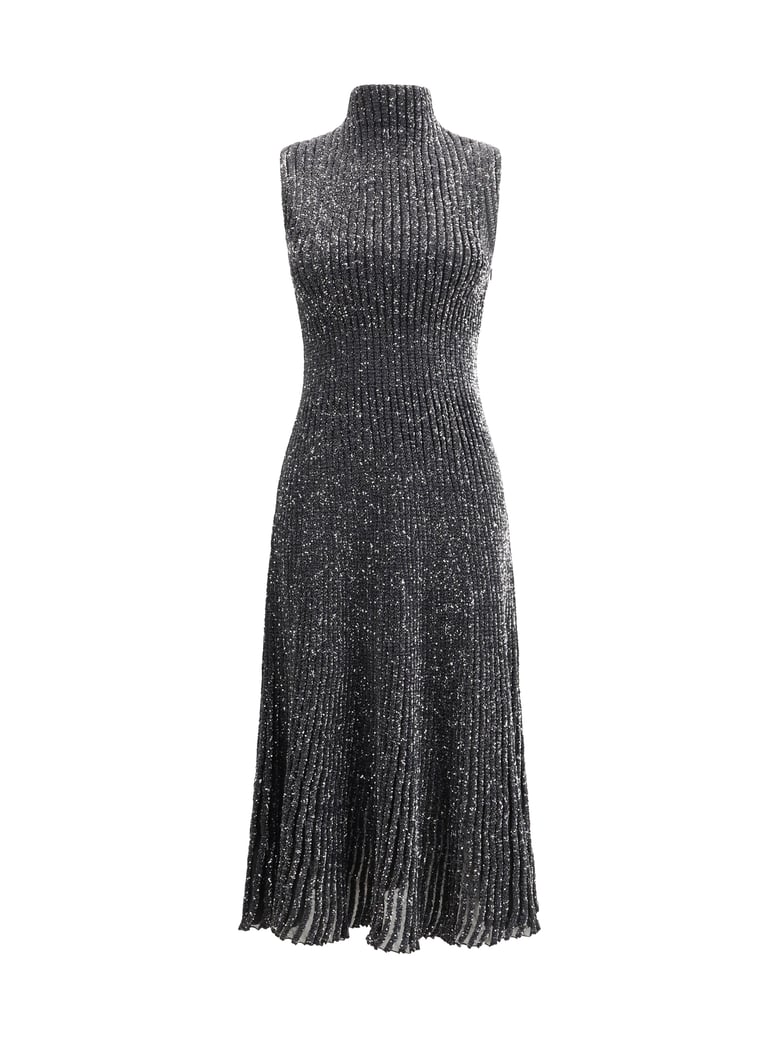 midi dress sequined black by Selfnex