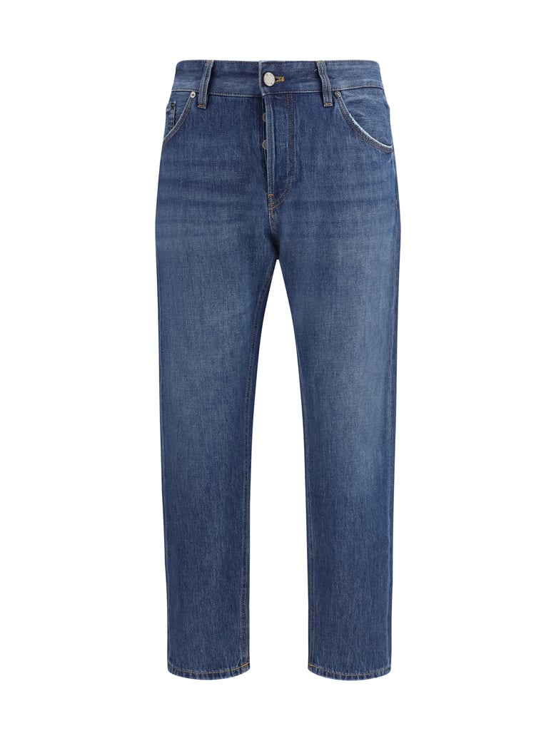 jeans carrot-fit cotton blue by Selfnex
