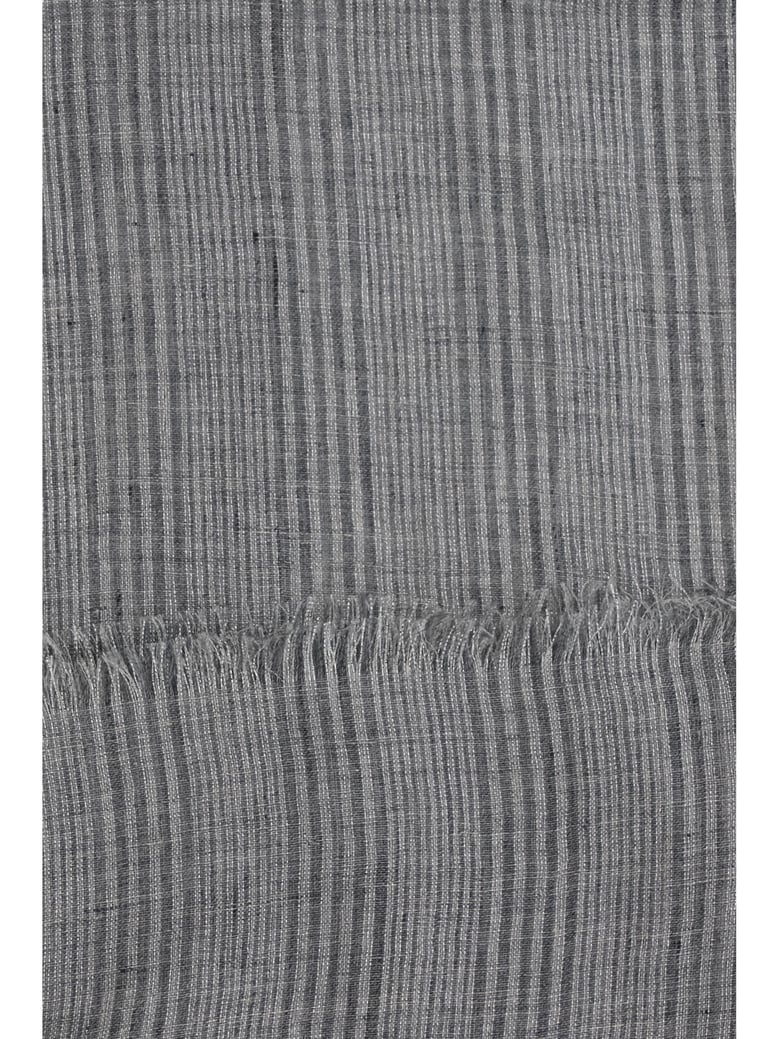 linen scarf grey/silver by Selfnex