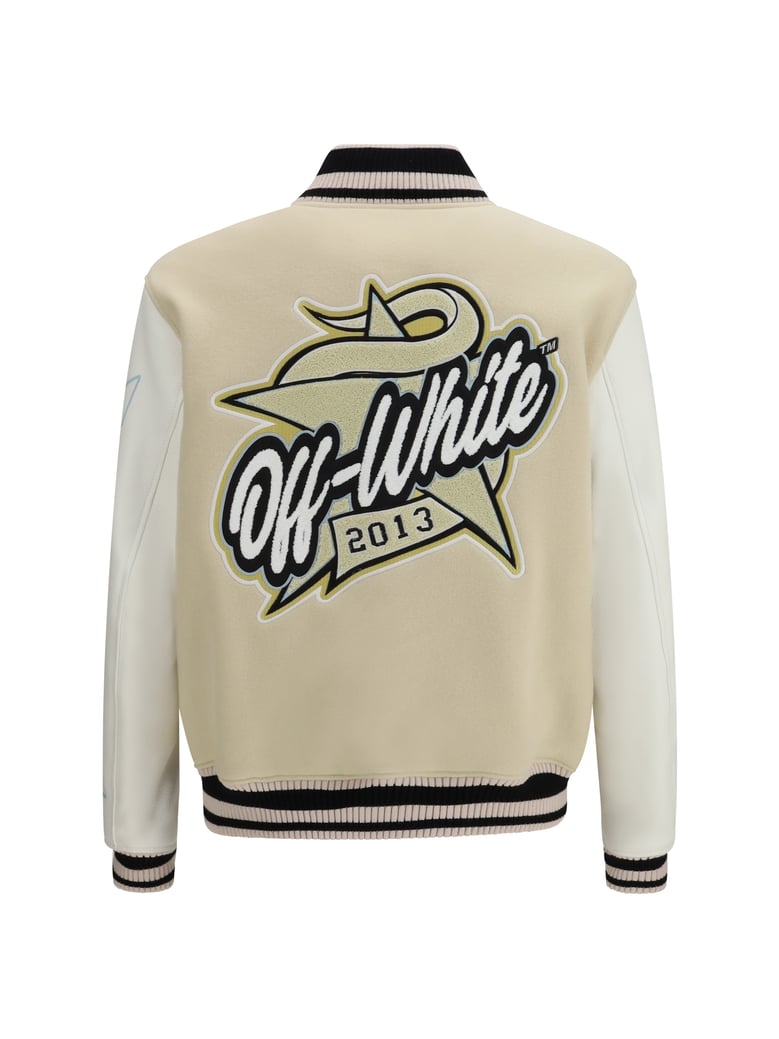 jacket varsity star logo cream by Selfnex