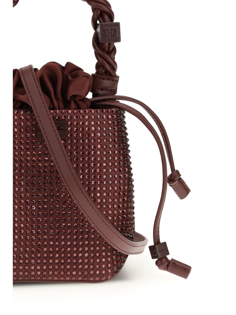 mini handbag bou buckle burgundy by Selfnex