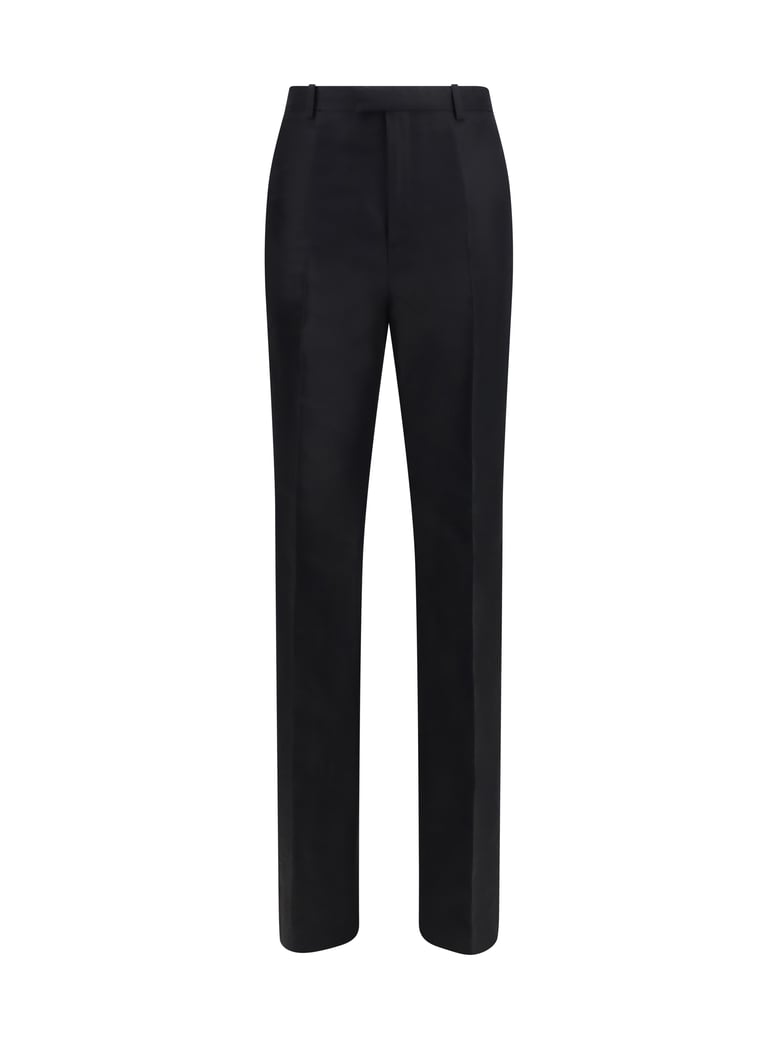 pants silk faille black by Selfnex
