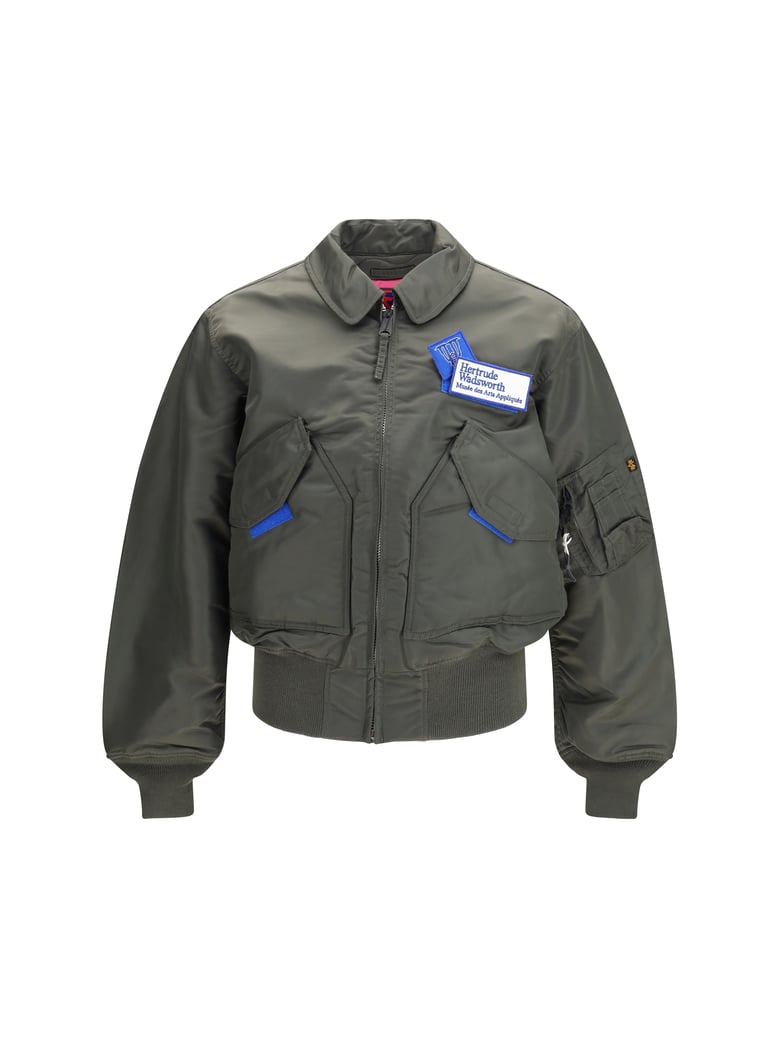 bomber jacket rep grey nylon by Selfnex