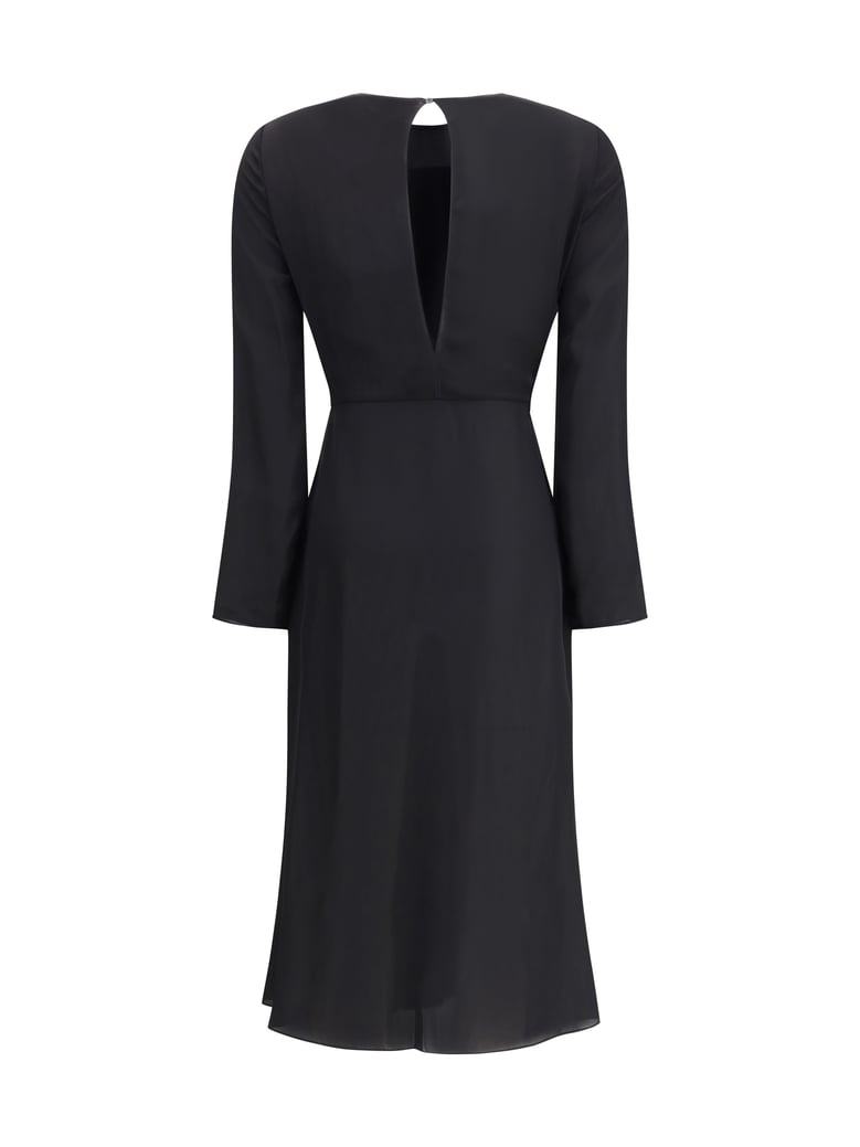 dress draped viscose black by Selfnex